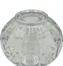 Vintage Set 15 Punch Bowl Set Clear Glass Starburst Party Holiday