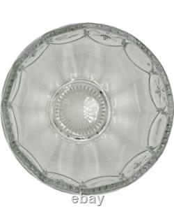 Vintage Set 15 Punch Bowl Set Clear Glass Starburst Party Holiday