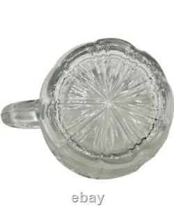 Vintage Set 15 Punch Bowl Set Clear Glass Starburst Party Holiday