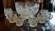 Vintage Shannon Crystal Punch Bowl With 8 Cups Godinger Freedom fan arches