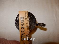 Vintage Silver Plate Punch Bowl or Wine Chiller with Lid, Glass Insert, 11 Cups