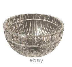 Vintage Tiffany & Co Crystal Atlas Punch Bowl 10 Diameter With Roman Numerals