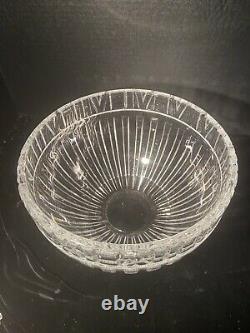 Vintage Tiffany & Co Crystal Atlas Punch Bowl 10 Diameter With Roman Numerals
