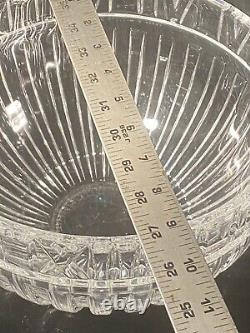 Vintage Tiffany & Co Crystal Atlas Punch Bowl 10 Diameter With Roman Numerals