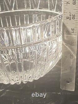 Vintage Tiffany & Co Crystal Atlas Punch Bowl 10 Diameter With Roman Numerals