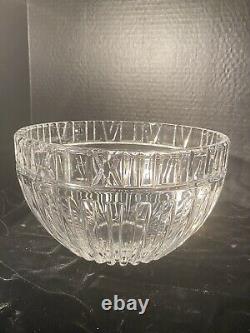 Vintage Tiffany & Co Crystal Atlas Punch Bowl 10 Diameter With Roman Numerals