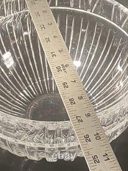 Vintage Tiffany & Co Crystal Atlas Punch Bowl Diameter With Roman Numerals 10