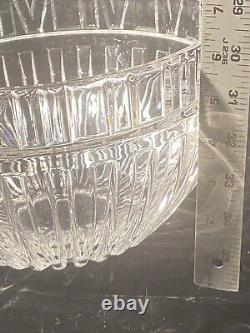 Vintage Tiffany & Co Crystal Atlas Punch Bowl Diameter With Roman Numerals 10