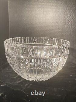 Vintage Tiffany & Co Crystal Atlas Punch Bowl Diameter With Roman Numerals 10