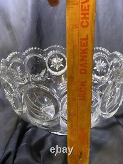 Vintage Tiffin Franciscan Moon And Stars Punch Bowl Set With 12 Cups