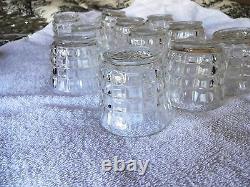 Vintage Tiffin Franciscan Square Diamond punch bowl large plate cups ladle xlnt