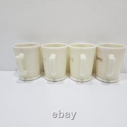 Vintage Tom & Jerry Custard Glass McKee Punch Bowl Set & 12 Mugs Glows