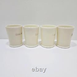 Vintage Tom & Jerry Custard Glass McKee Punch Bowl Set & 12 Mugs Glows