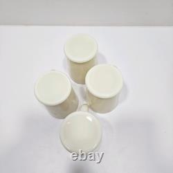 Vintage Tom & Jerry Custard Glass McKee Punch Bowl Set & 12 Mugs Glows