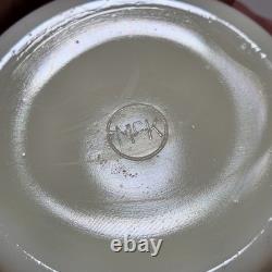 Vintage Tom & Jerry Custard Glass McKee Punch Bowl Set & 12 Mugs Glows