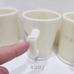 Vintage Tom & Jerry Custard Glass McKee Punch Bowl Set & 12 Mugs Glows