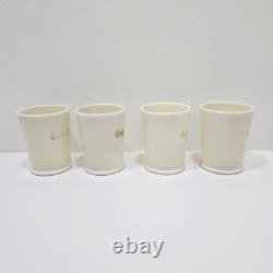 Vintage Tom & Jerry Custard Glass McKee Punch Bowl Set & 12 Mugs Glows
