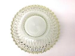 Vintage Used Clear Pressed Glass Spiked Design Large Serving Punch Bowl