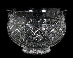Vintage Waterford Crystal Glandore Punch bowl Hand Made with Waterford Acid Mark