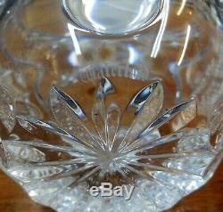 Vintage Waterford Crystal Punch Bowl Set & 13 Crystal Cups Mugs