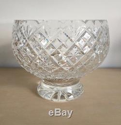Vintage Waterford Crystal Punch Bowl from Waterford Ireland factory store, 1968