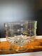 Vintage West Virginia Glass Specialty Co. Bamboo Pattern Crystal Punch Bowl