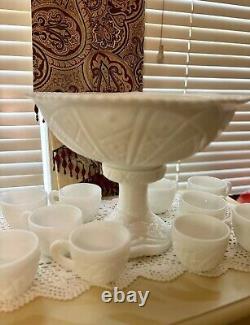 Vintage Westmoreland McKee Concord Punch bowl set