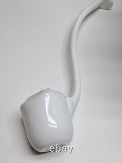 Vintage Westmoreland Milk Glass Grape Punch Bowl and 12 Cups With Ladle & Hooks