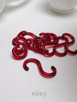 Vintage Westmoreland Milk Glass Grape Punch Bowl and 12 Cups With Ladle & Hooks