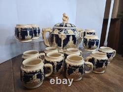 Vintage Wick-Werke WW West Germany Punch Bowl Set