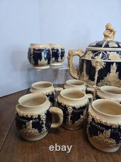 Vintage Wick-Werke WW West Germany Punch Bowl Set