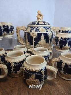 Vintage Wick-Werke WW West Germany Punch Bowl Set