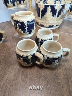 Vintage Wick-Werke WW West Germany Punch Bowl Set