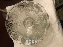 Vintage glass punch bowl