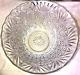 Vintage large clear carved glass crystal punch serving bowl 12