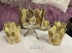 Vintage mid century punch bowl and cups