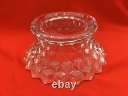 Vitg Fostoria American Clear Glass Cubist 14 Punch Bowl With Base And 10 Cups