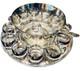 Vitreon Queens Lusterware Silver Rim Punch Bowl 12 Glasses Tray Ladle Set