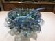 Vntg Indiana Princess Blue Carnival Glass Punch Bowl Set 12 Cups, Ladle, Hooks