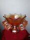 Vtg. 2 pc. Carnival Tulip Punch Bowl & 4 Cups