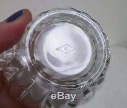 Vtg Elegant Heisey Glass Punch Bowl Under Plate Platter 10 Cups & Ladle 12 Euc