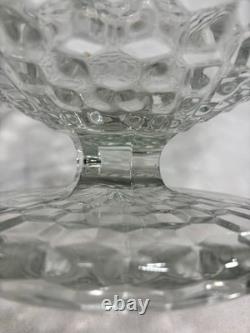 Vtg Fostoria American Tom & Jerry Punch Footed Bowl 12 Cube Cubist FREE SHIP