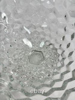 Vtg Fostoria American Tom & Jerry Punch Footed Bowl 12 Cube Cubist FREE SHIP