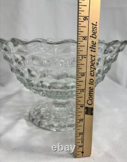 Vtg Fostoria American Tom & Jerry Punch Footed Bowl 12 Cube Cubist FREE SHIP