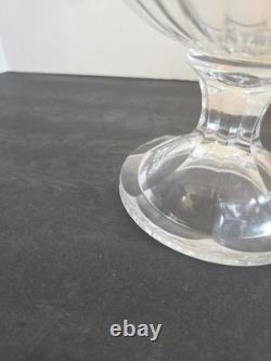 Vtg Godinger Large Heavy Crystal Cut Pedestal Punch Compote Centerpce Bowl 12T