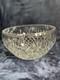 Vtg Heavy 10 Lb Cut Crystal Punch Bowl 11 Diamond Fan Thumbprint Centerpiece