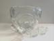 Vtg LE Smith EAPC Glass Punch Bowl Set & 18 Cups & Ladle Pinwheel & Stars NOS