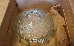 Vtg NOS L E Smith 20 Piece Punch Bowl Set Model 6001 Wedding Day Gift Complete