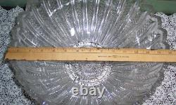 Vtg Punch Bowl withStand/Ladle 12 Cups Mardi Gras #42 Clear Glass Duncan Miller