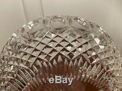 Vtg WATERFORD CRYSTAL Master-Cutter Large Footed Pedestal Centerpiece Punch Bowl